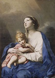 Archivo:Carlo Cignani Virgen con niño Musee Condé