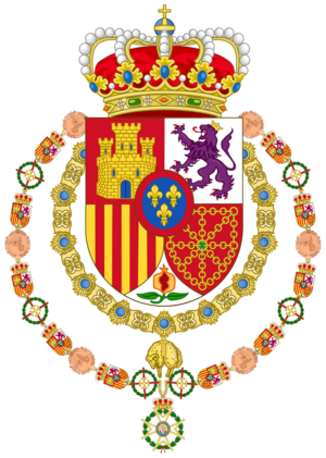 Archivo:Coat of Arms of Spanish Monarch-Variant as Grand Master of the Order of Saint Ferdinand