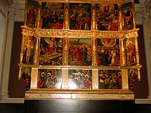 Archivo:El Miracle - Part inferior del retaule gòtic