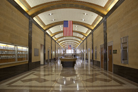 First floor lobby, Theodore Levin United States Courthouse, Detroit Federal Building, Detroit, Michigan LCCN2010719532