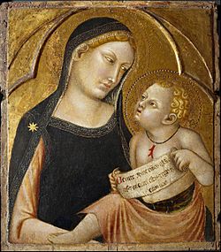 Archivo:Francesco Traini, Madonna and Child, 1345, Prado, Madrid