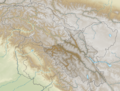India Ladakh relief map