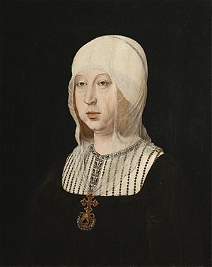 Archivo:Juan de Flandes - Isabel la Católica (Palacio Real, Madrid, 1500-04. Óleo sobre tabla, 63 x 55 cm)