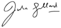 Julia Gillard Signature