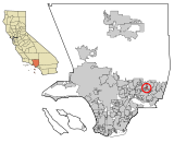 LA County Incorporated Areas Citrus highlighted.svg