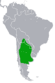 Lagostomus maximus range map