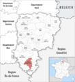 Locator map of Kanton Château-Thierry