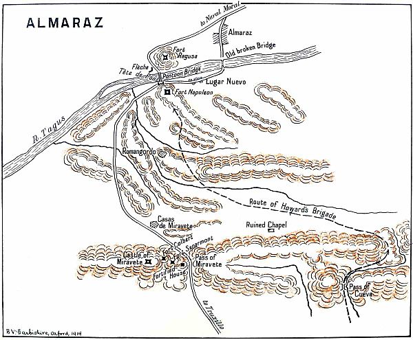 Archivo:Map of the Battle of the bridge of Alamaraz, May 19, 1812