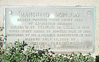 Archivo:Ranchito Romulo (California Historical Marker No. 247)