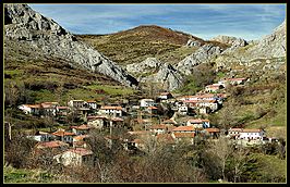 Santibáñez de Resoba desde el páramo.