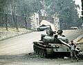 T-62 et T-55 détruits durant la guerre civile éthiopienne en 1991