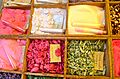 Varieties of sugar in a public market, Nice, France