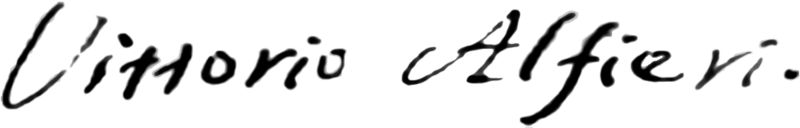 Vittorio Alfieri signature