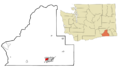 Walla Walla County Washington Incorporated and Unincorporated areas Garrett Highlighted