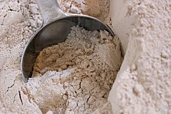 Archivo:Whole wheat grain flour being scooped