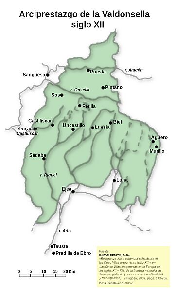Arciprestazgo de la Valdonsella (sXII)
