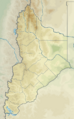 Argentina Neuquén topographic location map