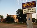 Armour, South Dakota sign