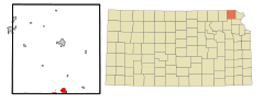 Brown County Kansas Incorporated and Unincorporated areas Horton Highlighted.svg