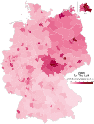 Archivo:Bundestagswahl 2025 Zweitstimmen Linke