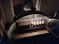 Candles in "Hanuki'ya" during Hanukkah - Jewish holiday