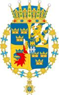 Coat of arms of Prince Oscar Duke of Skåne.svg