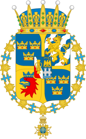 Archivo:Coat of arms of Prince Oscar Duke of Skåne