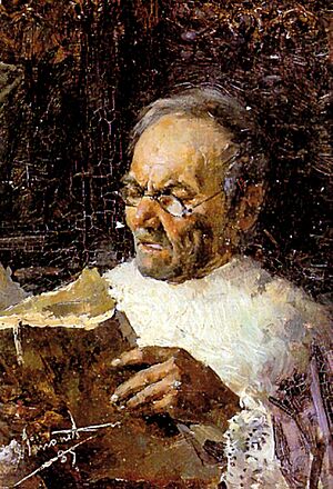 Archivo:Enrique Simonet - Canónigo leyendo - 1889
