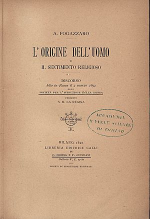 Archivo:Fogazzaro - Origine dell'uomo e il sentimento religioso, 1893 - 626555 F