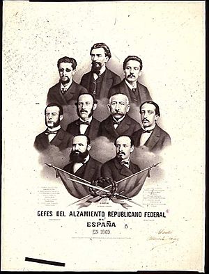 Archivo:Gefes del alzamiento republicano federal en españa en 1869