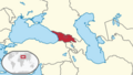 Georgia in its region (claimed)