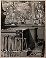 Human bones in the foreground; skeletons in Wellcome V0036135