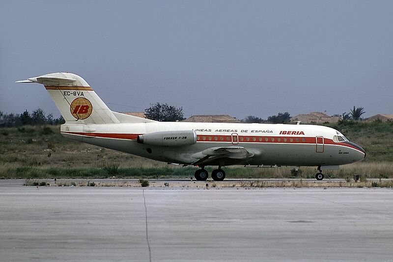 Iberia Fokker F-28-1000 Fellowship EC-BVA