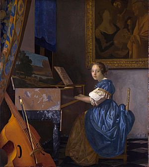 Archivo:Johannes Vermeer - Zittende Klavecimbelspeelster (1673-1675)