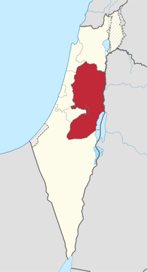 Archivo:Judea and Samaria Area in Israel (all) (semi-Israel areas hatched)