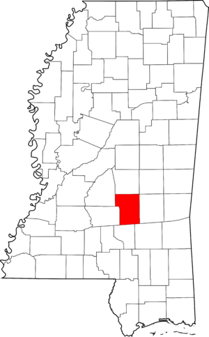 Archivo:Map of Mississippi highlighting Smith County