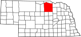 Map of Nebraska highlighting Holt County.svg