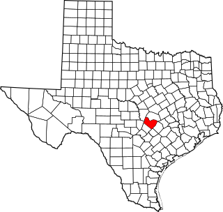 Map of Texas highlighting Travis County.svg