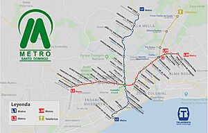 Archivo:Mapa de Red del Metro y Teleférico de Santo Domingo