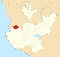 Mexico Jalisco San Sebastian de Oeste location map.svg