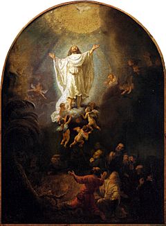 Archivo:Rembrandt The Ascension 1636 Oil on canvas Alte Pinakothek Munich Germany