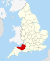 Somerset UK locator map 2010