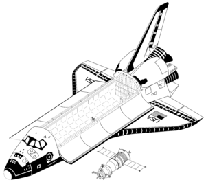 Archivo:Space Shuttle vs Soyuz TM - to scale drawing