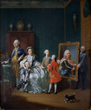Archivo:Tischbein - Erbprinz Friedrich II. mit seiner Familie - Museumslandschaft Hessen Kassel