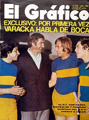 Archivo:Varacka, Marzolini, Ponce y Ferrero (Boca) - El Gráfico 2768