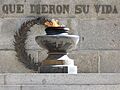 12 de octubre de 2014 en Madrid, Día de la Fiesta Nacional, Plaza de la Lealtad, llama de honor
