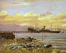 Alfredo Andersen - Vista do porto, 1895