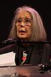 Anne Carson, poet, at the 2024 National Book Awards finalist reading 0 (cropped).jpg