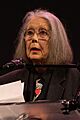 Anne Carson, poet, at the 2024 National Book Awards finalist reading 0 (cropped)