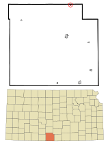 Barber County Kansas Incorporated and Unincorporated areas Isabel Highlighted.svg